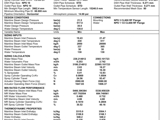 Analiza modernizacji instalacji pary (B+R)